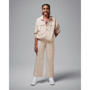 Nike 45D345  Air Jordan Big Kids Girls' Jumpman Woven Taping Jacket Tan Size L
